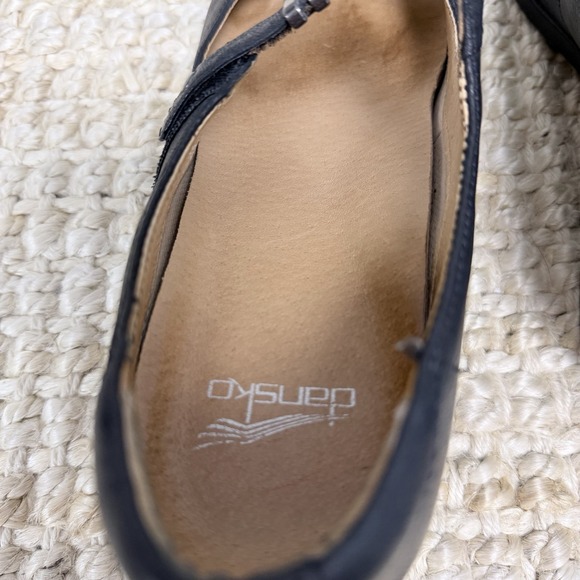 Dansko Black Leather Mary Jane Comfort Heel Work Shoes EU 40 US 9 9.5 - Picture 9 of 13